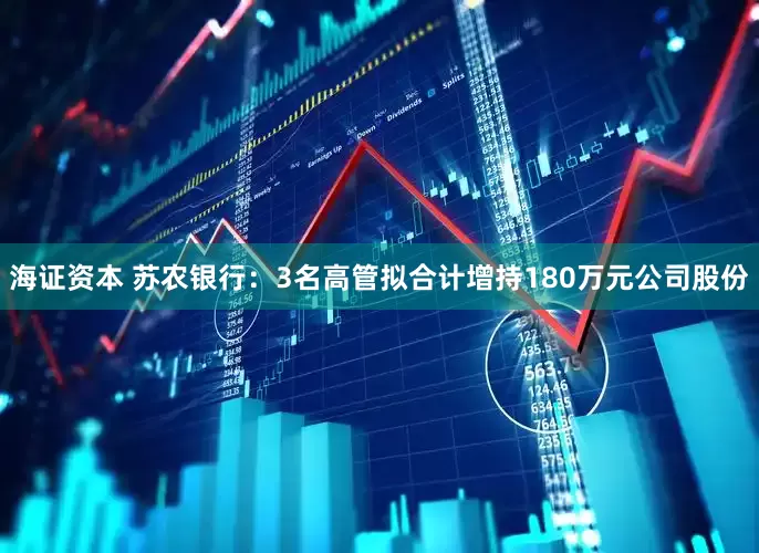 海证资本 苏农银行：3名高管拟合计增持180万元公司股份